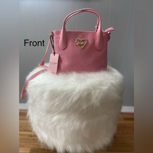 Juicy Couture’s NWT Debossed “Pink Icing” Mini Tote Crossbody